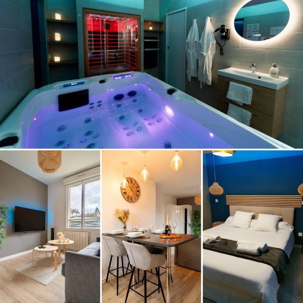 Escapade Relaxante - Spa - Jacuzzi - Sauna - Prives LʼIsle-Adam Eksteriør billede